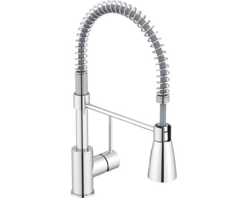 Robinet de cuisine avec ressort spiralé