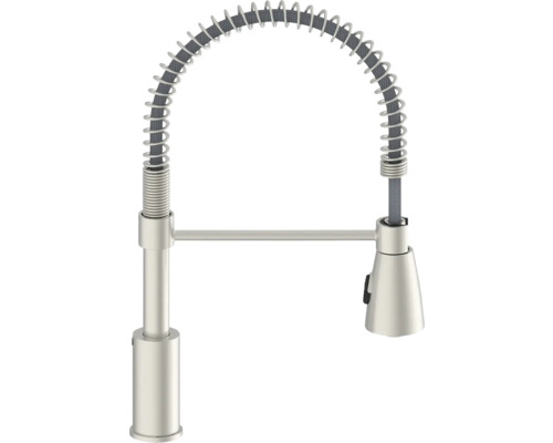 Robinet de cuisine avec ressort spirale