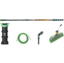 UNGER perche télescopique, filtre HydroPower, tuyau, coude et brosse pour le nettoyage des vitres