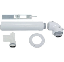 Montage-Set für Dunstabzugshauben mit Rohren, Winkeln und Befestigungsmaterial