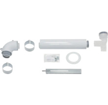 Abgasrohr-Set mit Rohren, Schellen, Dichtungen und Montagematerial