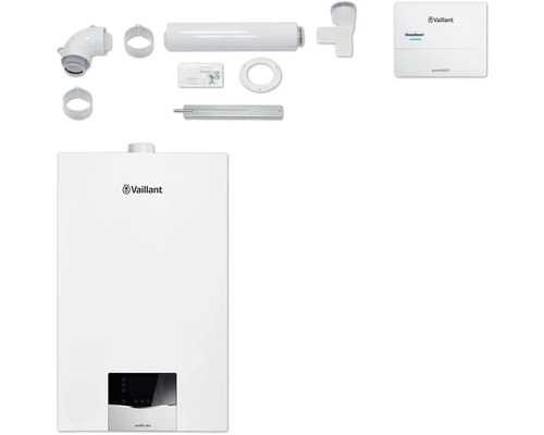 Chaudière à gaz à condensation Vaillant paquet 1.646/2 ecoTEC plus VC 15CS/1-5, VRC 710, LAS fixe 8000013865 Chaudière à gaz Vaillant ecoTEC plus avec accessoires