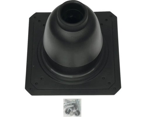 Dachdurchführung für Rohre mit Befestigungsmaterial