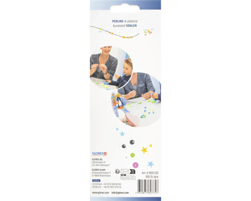 Kit de perles en plastique Glorex avec famille faisant du bricolage