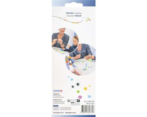 Perles en plastique pour bricolage et création