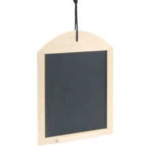 Tableau noir suspendu avec cadre en bois