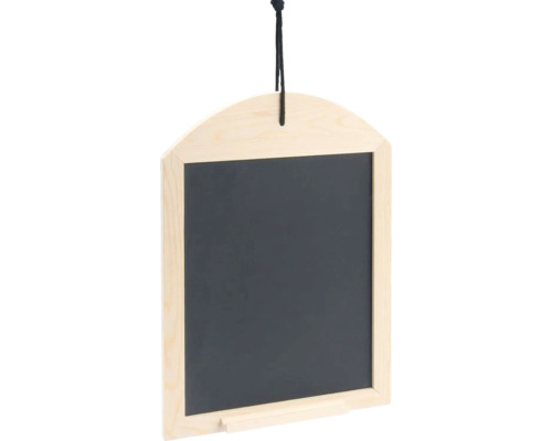 Tableau noir suspendu avec cadre en bois