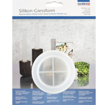 Silikon-Giessform für runde Töpfe von GLOREX