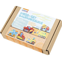 Glorex Kit de moulage Véhicules de chantier dans une boîte en carton marron
