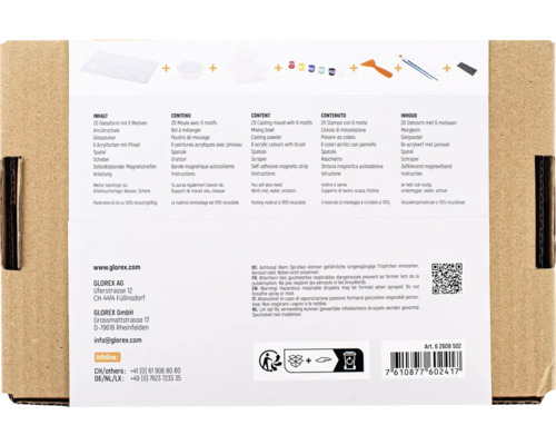 Glorex Gießform Set Inhalt