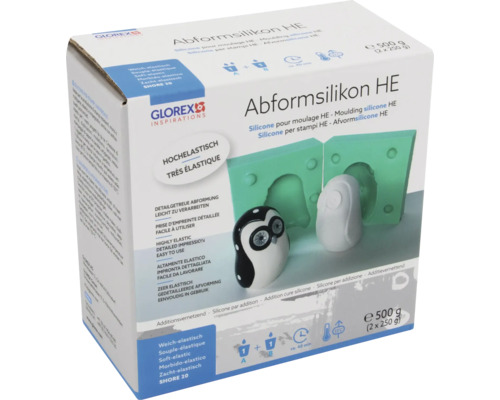 Glorex Abformsilikon HE Set zur Herstellung von Silikonformen
