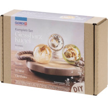 Giessharz Kugel Komplettset in einer Kartonverpackung.