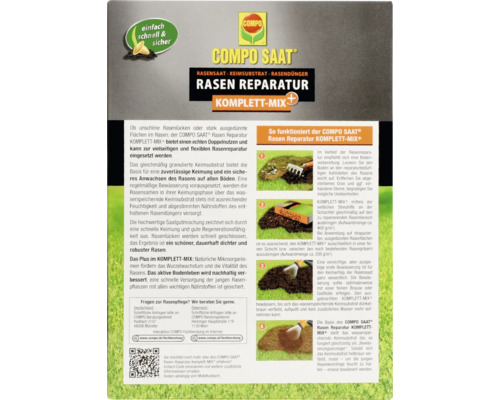 COMPO Saat Rasen Reparatur Komplett-Mix+ Packung