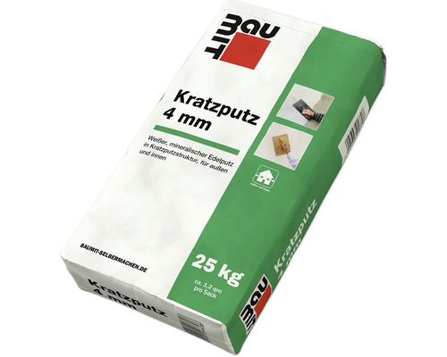 Sac Baumit Crépis gratté 4 mm, 25 kg
