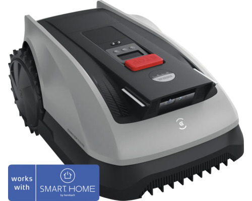 Tondeuse robot ECOVACS GOAT O1200, 22cm/1200 m², sans câble de délimitation avec technologie GPS-RTK y compris station de référence RTK (câble de 5m) Tondeuse robot