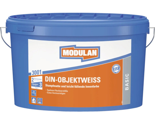 Seau de peinture d''intérieur DIN-Objektweiss de Modulan