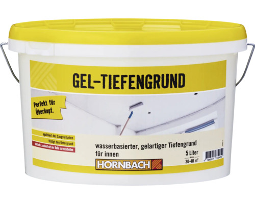 Gel-Tiefengrund dans un seau de 5 litres de Hornbach pour l''intérieur