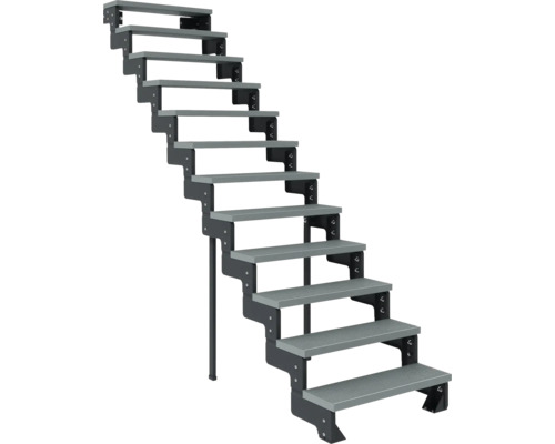 Escalier extérieur à douze marches