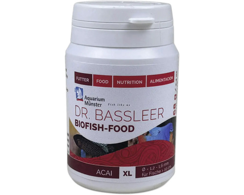 Nourriture pour poissons d'aquarium Aquarium Münster Dr. Bassleer Biofish Food ACAI XL 68 g Dr. Bassleer Biofish-Food pour poissons