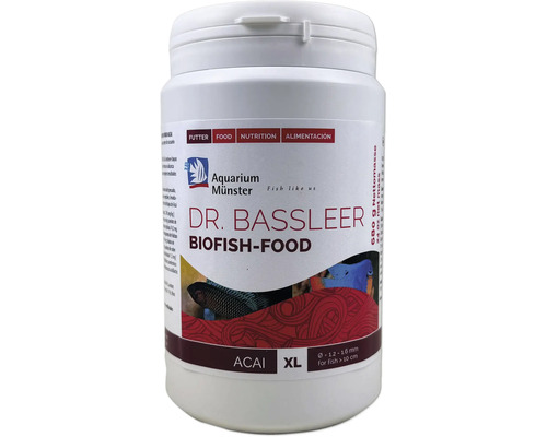 Nourriture pour poissons d'aquarium Aquarium Münster Dr. Bassleer Biofish Food ACAI XL 680 g Dr. Bassleer Biofish-Food nourriture pour poissons d''aquarium