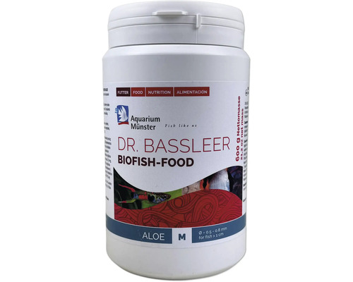 Nourriture pour poissons d'aquarium Aquarium Münster Dr. Bassleer Biofish Food ALOE M 600 g Dr. Bassleer Biofish-Food nourriture pour aquarium, 600 grammes