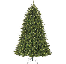 Sapin de Noël artificiel avec lumières sur un support