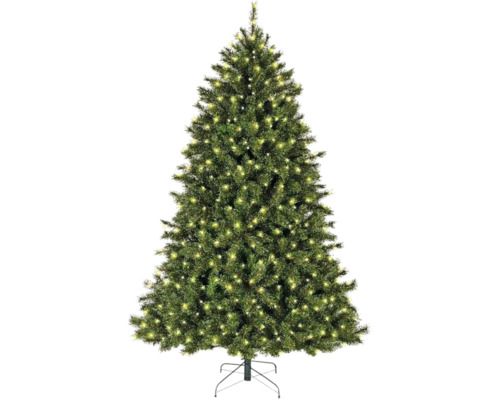 Arbre de Noël artificiel LED Sapin Everlands Malmö Ø 119 cm H 180 cm Sapin de Noël artificiel avec lumières sur un support