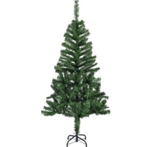 Sapin de Noël artificiel sur un support en métal noir