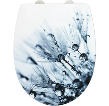 Abattant de WC avec motif de pissenlit