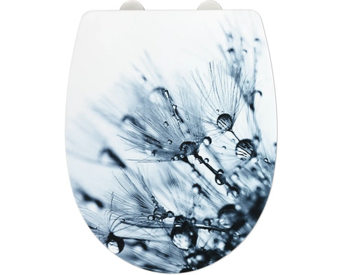Abattant de WC avec motif de pissenlit