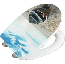 Abattant WC avec motif de bateau