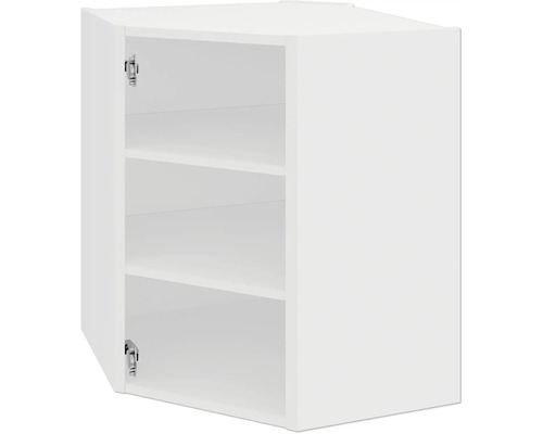 Armoire murale ouverte avec étagères