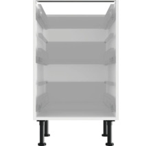 Meuble bas de cuisine blanc avec trois tiroirs