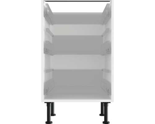 Meuble bas de cuisine blanc avec trois tiroirs