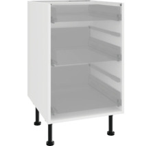 Meuble bas de cuisine avec socle noir