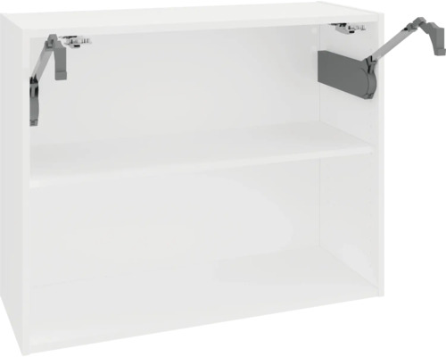 PICCANTE Smart Corps de meuble haut PICCANTE Smart lxpxh 90 x 33 x 70,4 cm - - démonté P010 KOMKF906-2 Meuble haut blanc avec étagère et ferrures