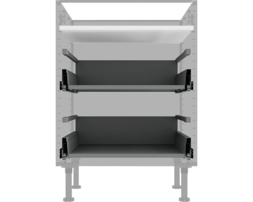 Armoire avec deux tiroirs de rangement