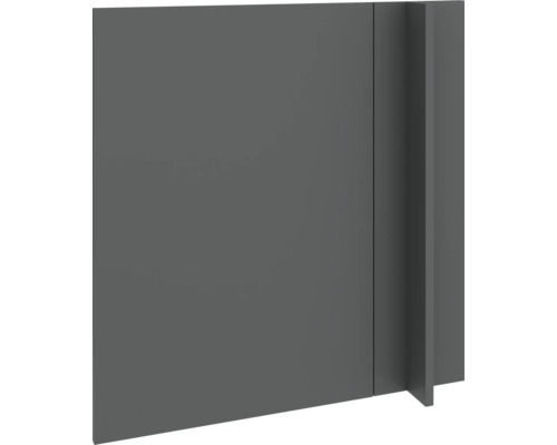 PICCANTE Smart Set frontal PICCANTE Smart lxhxp 49,6 x 1,6 x 70 cm anthracite mat démonté P420 FUEL116-2 Porte de salle de bain grise