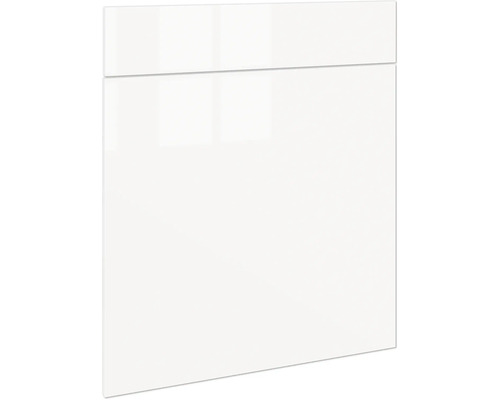 PICCANTE Smart Frontenset Unterschrank 60 cm 1 Drehtür und 1 Schubkastenblende weiß hochglanz foliert "AA" Küchenschrankfront mit glänzender Oberfläche