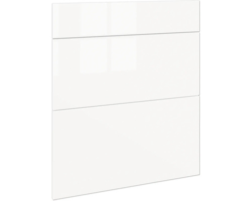 Façade de cuisine blanche à surface lisse
