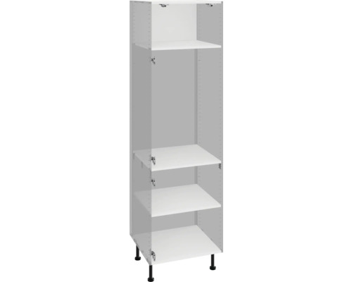 Armoire de cuisine avec étagères et pieds