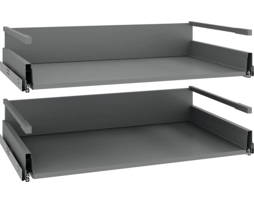 PICCANTE Smart Corps pack fond PICCANTE Smart lxpxh 79,5 x 46,7 x 1,6 cm - - démonté P010 KUC9362-2 Deux coulisses de tiroir pour meuble de cuisine
