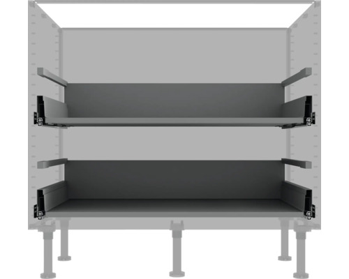 Insert de tiroir gris pour armoire de cuisine