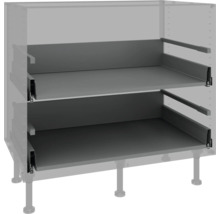 Meuble bas avec deux tiroirs coulissants