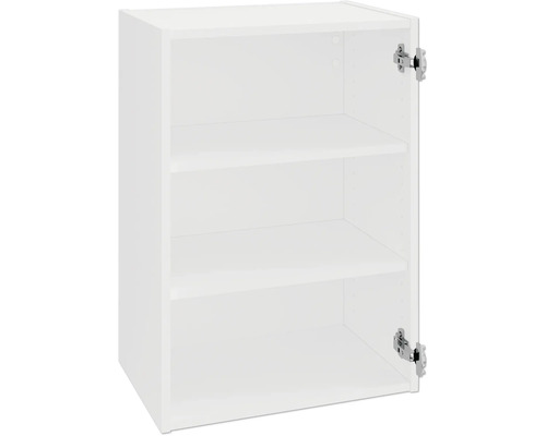 PICCANTE Smart Corps de meuble haut PICCANTE Smart lxpxh 50 x 33 x 70,4 cm - - démonté P010 KOM506-2 Armoire de cuisine blanche ouverte avec trois étagères