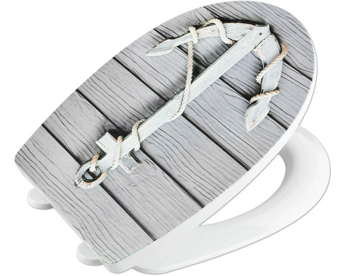 WC-Sitz mit Anker-Motiv