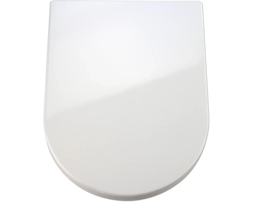 Abattant WC Wenko Palma blanc avec frein de chute type de fixation par le haut 18396100 Couvercle de toilette