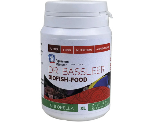 Nourriture pour poissons d'aquarium Aquarium Münster Dr. Bassleer Biofish Food CHLORELLE XL 68 g Dr. Bassleer Biofish-Food Chlorella XL nourriture pour poissons