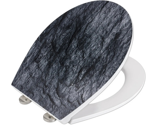 WC-Sitz mit Schiefermuster