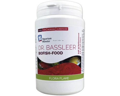 Aquarium Münster Dr. Bassleer Biofish-Food Flora Flake Fischfutter 140 Gramm